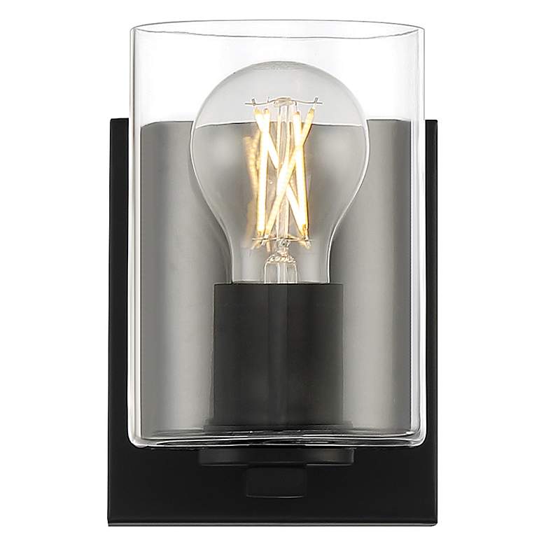 Image 4 Oslo 1 Light LED Wall Sconce & Vanity - Matte Black more views