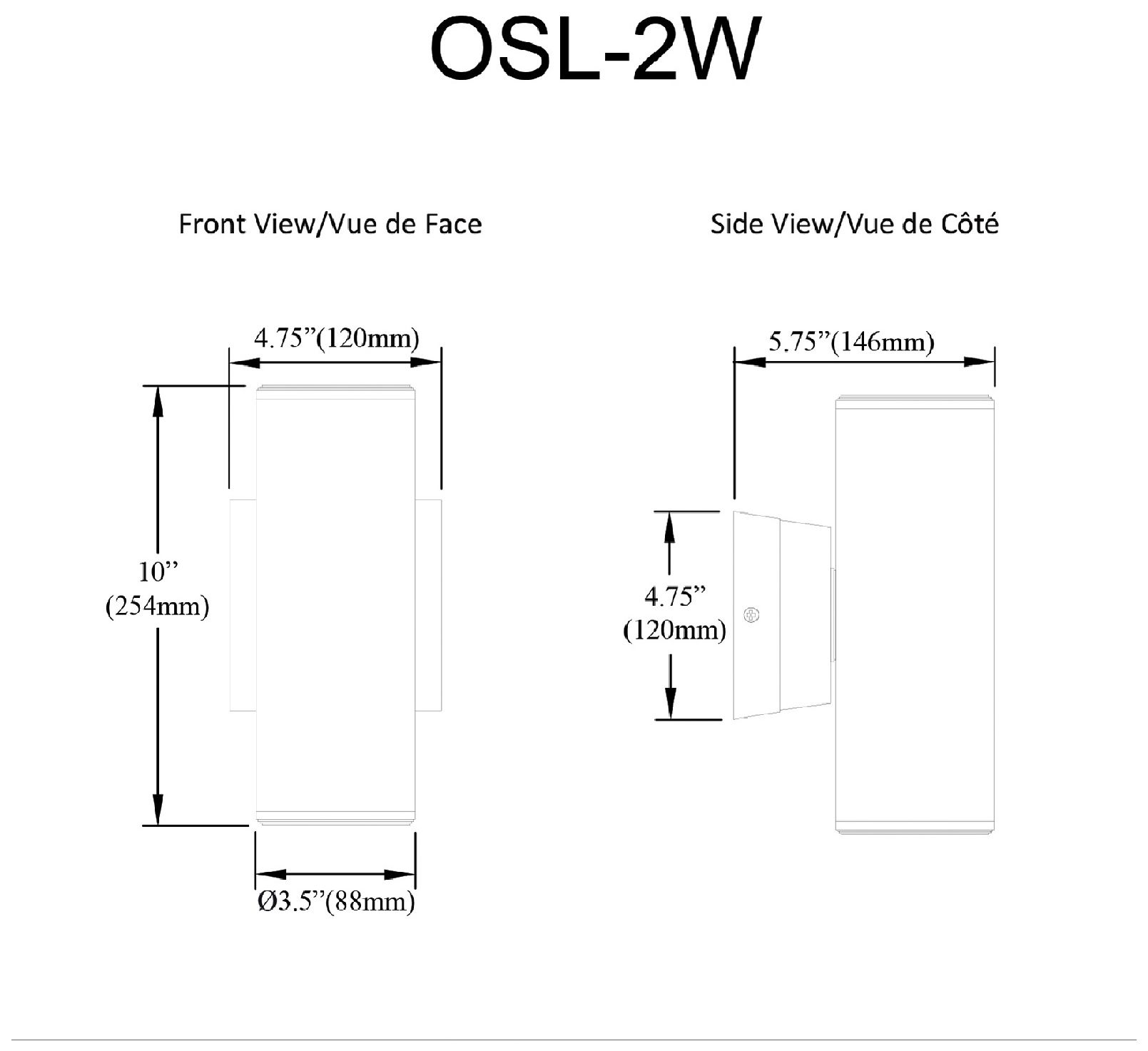 Image 5 Oslo 10.25" High 2-Light Matte Black Outdoor Wall Sconce w/ Clear Shade more views