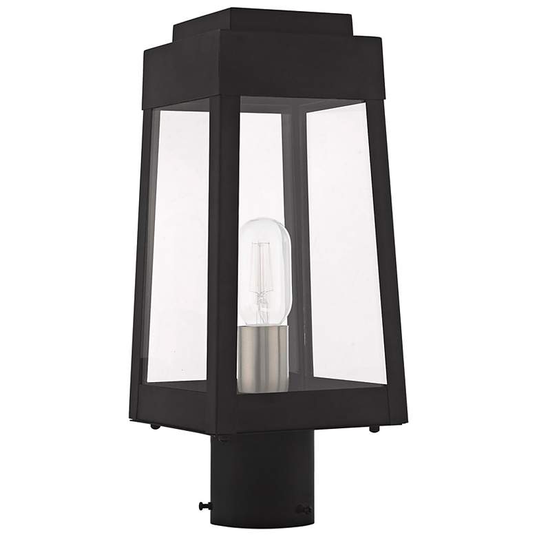 Image 6 Oslo 15 1/4" High Black Outdoor Post Light more views