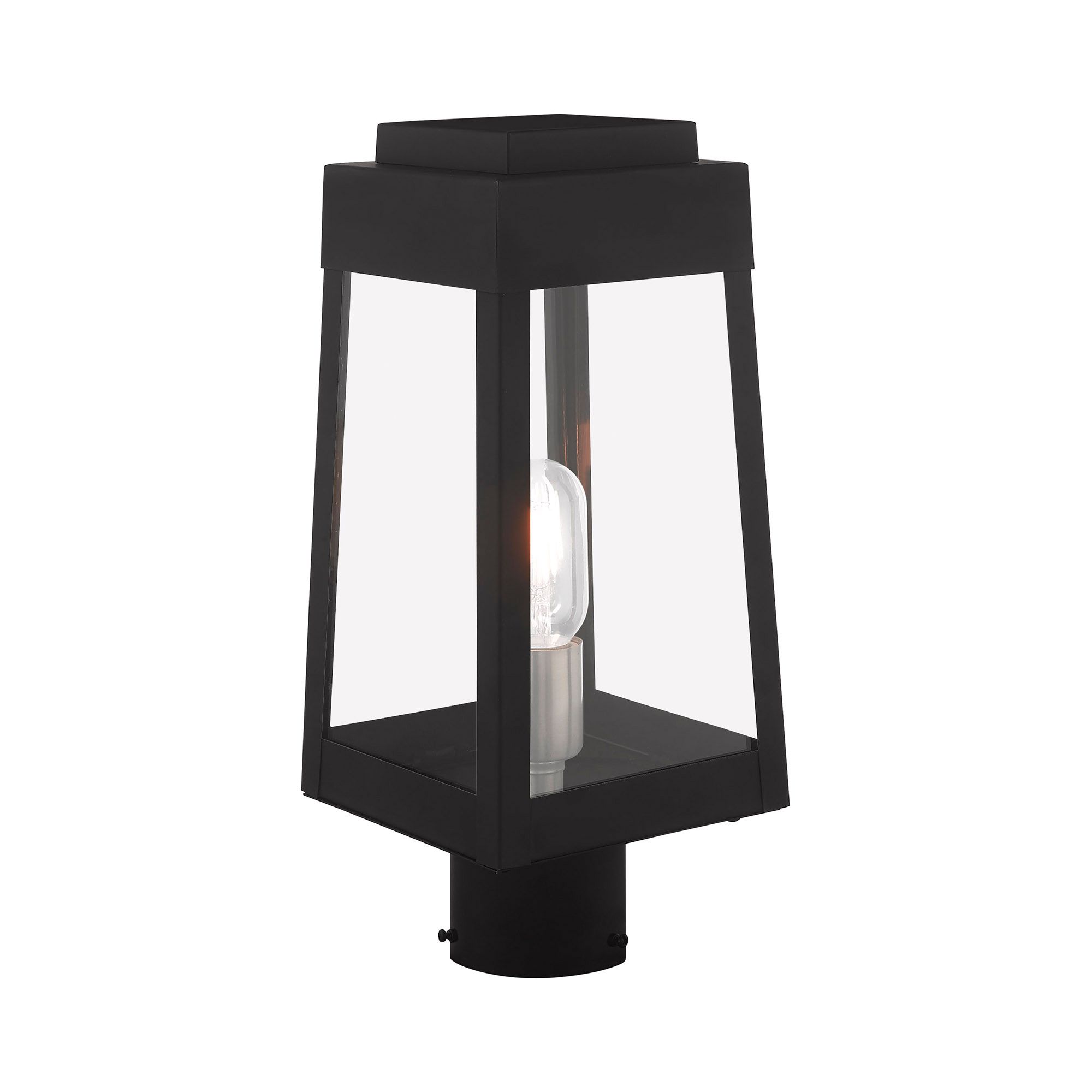 Oslo 15 1/4" High Black Outdoor Post Light in scene