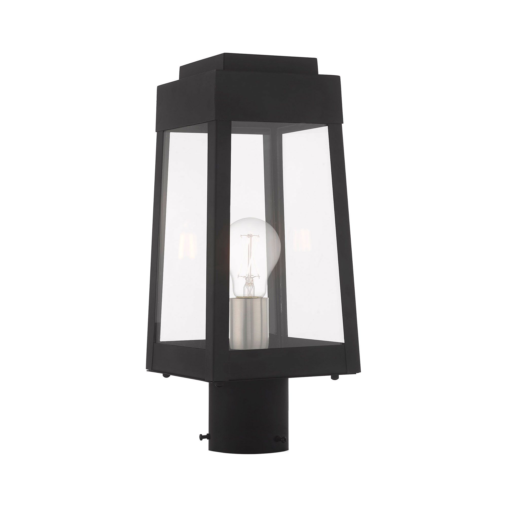 Oslo 15 1/4" High Black Outdoor Post Light in scene