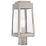 2_Oslo 15 1/4" High Brushed Nickel Outdoor Post Light