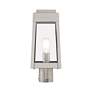 5_Oslo 15 1/4" High Brushed Nickel Outdoor Post Light more views
