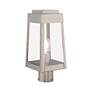 7_Oslo 15 1/4" High Brushed Nickel Outdoor Post Light more views