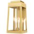 Oslo 16" High Satin Brass Outdoor Lantern Wall Light