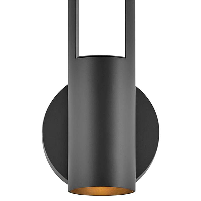Image 4 Oslo 18 1/4 inch High Black Cylindrical LED Outdoor Wall Light more views