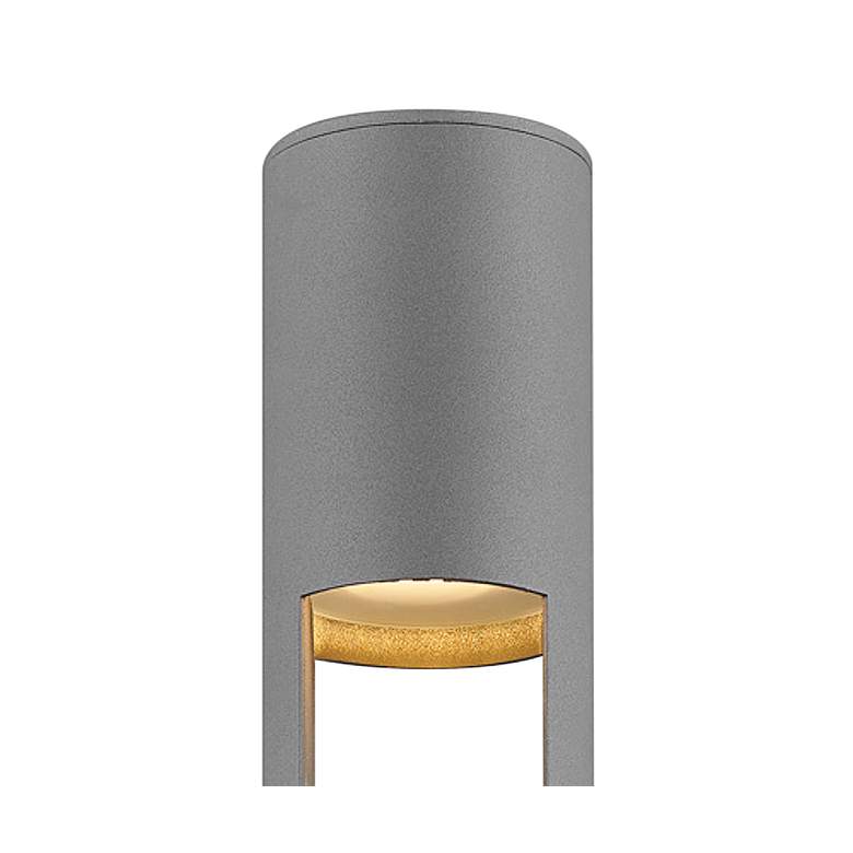 Image 3 Oslo 18 1/4" High Textured Graphite LED Outdoor Wall Light more views