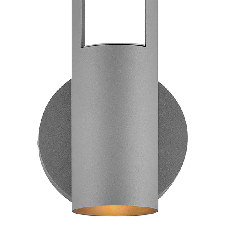 Image 4 Oslo 18 1/4" High Textured Graphite LED Outdoor Wall Light more views