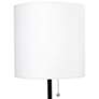 3_Oslo 19 1/2" High Black USB Table Desk Lamp with White Shade more views