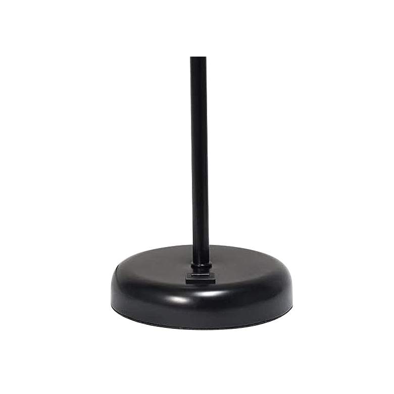 Image 4 Oslo 19 1/2" High Black USB Table Desk Lamp with White Shade more views