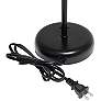 6_Oslo 19 1/2" High Black USB Table Desk Lamp with White Shade more views