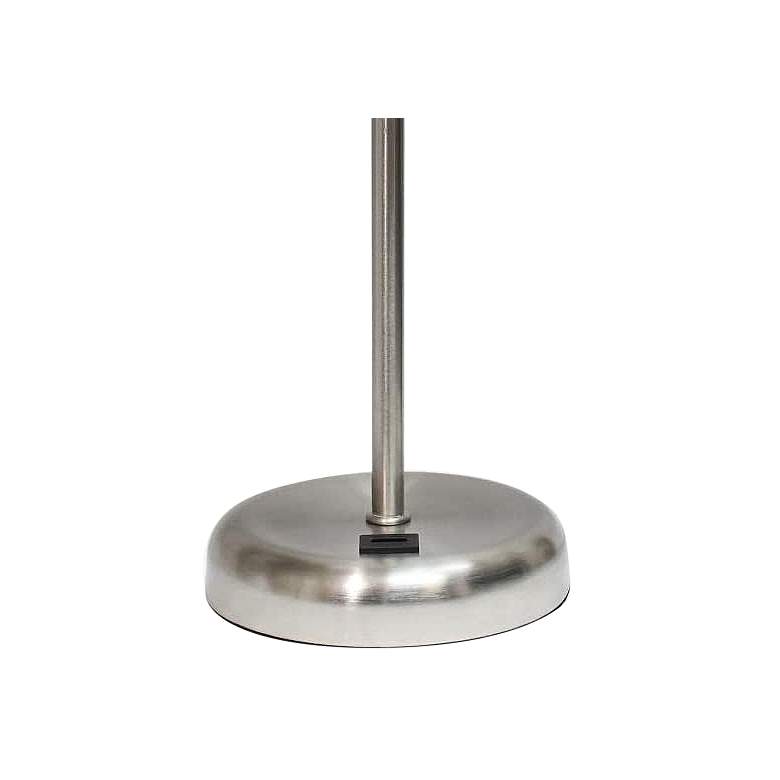 Image 4 Oslo 19 1/2" High Steel USB Table Desk Lamp with Aqua Shade more views