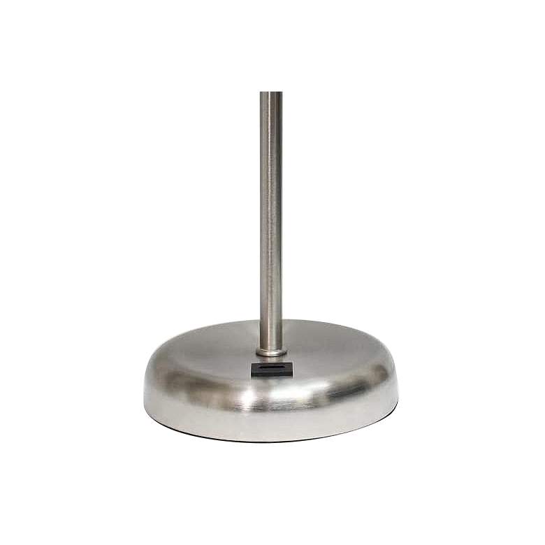 Image 4 Oslo 19 1/2" High Steel USB Table Desk Lamp with Blue Shade more views
