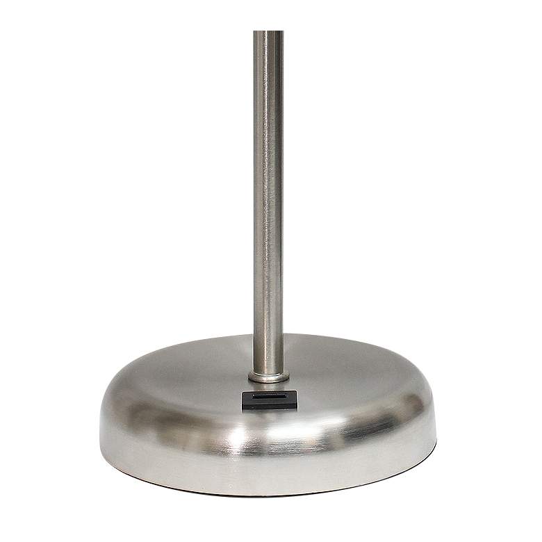 Image 4 Oslo 19 1/2" High Steel USB Table Desk Lamp with Navy Shade more views