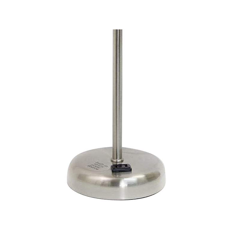 Image 4 Oslo 19 1/2" High Steel USB Table Desk Lamp with Pink Shade more views