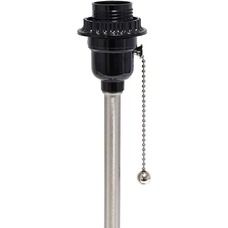 Image 5 Oslo 19 1/2" High Steel USB Table Desk Lamp with Red Shade more views