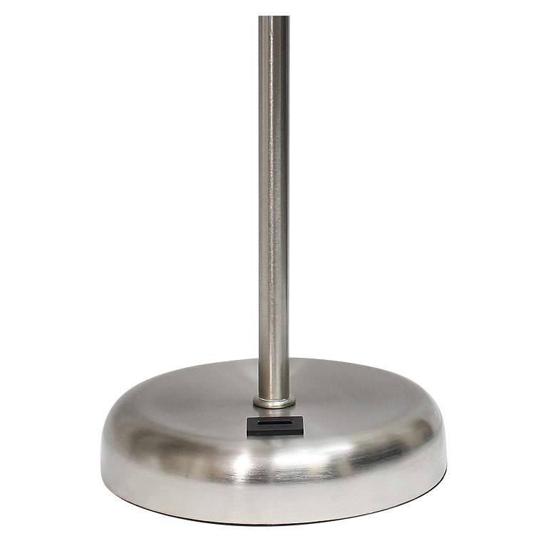 Image 4 Oslo 19 1/2" High Steel USB Table Desk Lamp with Teal Shade more views