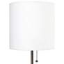 Oslo 19 1/2" High Steel USB Table Desk Lamp with White Shade