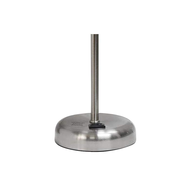 Image 4 Oslo 19 1/2" High Steel USB Table Desk Lamp with White Shade more views