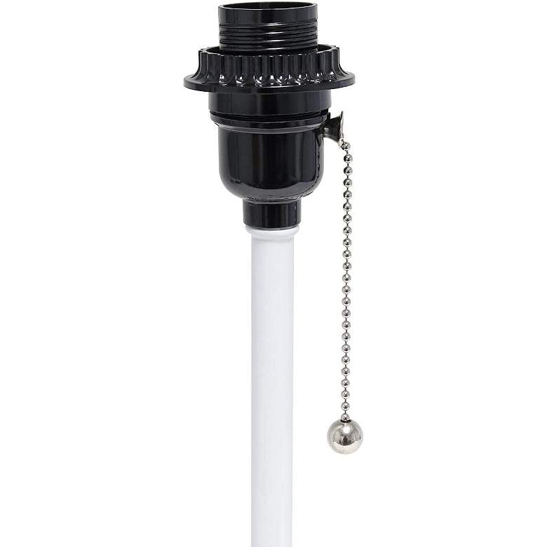 Image 6 Oslo 19 1/2" High White USB Table Desk Lamp with Aqua Shade more views