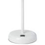 Oslo 19 1/2" High White USB Table Desk Lamp with Gray Shade