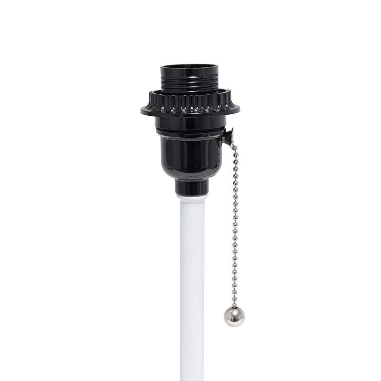 Image 5 Oslo 19 1/2" High White USB Table Desk Lamp with Gray Shade more views