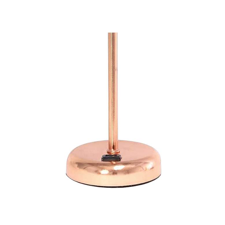 Image 4 Oslo 19 1/2 inchH Gold Outlet Table Desk Lamp with White Shade more views