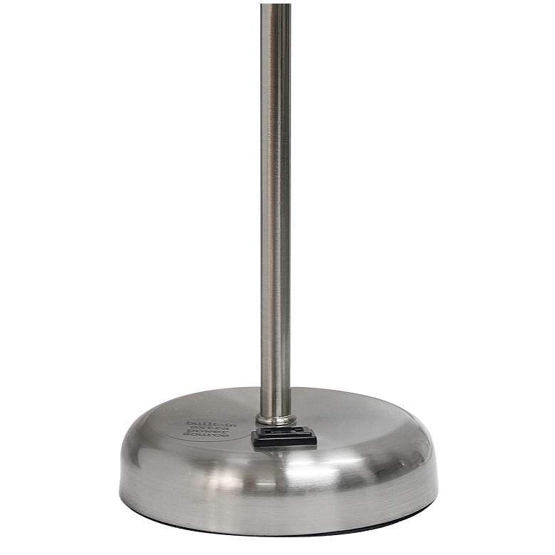 Image 4 Oslo 19 1/2"H Steel Outlet Table Desk Lamp with Aqua Shade more views