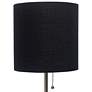 3_Oslo 19 1/2"H Steel Outlet Table Desk Lamp with Black Shade more views