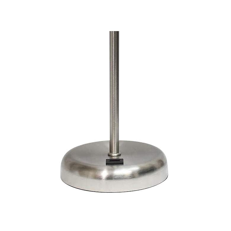 Image 4 Oslo 19 1/2"H Steel Outlet Table Desk Lamp with Navy Shade more views