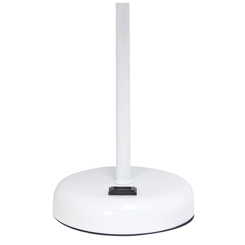 Image 4 Oslo 19 1/2"H White Outlet Table Desk Lamp with White Shade more views