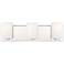 Oslo 22" Wide Chrome Metal 3-Light LED Bath Light