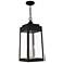 Oslo 3 Light Black Outdoor Pendant Lantern
