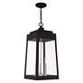 Thumbnail4 of Oslo 3 Light Black Outdoor Pendant Lantern more views
