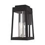 Thumbnail4 of Oslo 3 Light Black Outdoor Wall Lantern more views