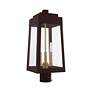 4_Oslo 3 Light Bronze Outdoor Post Top Lantern more views