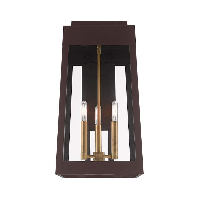 Image 5 Oslo 3 Light Bronze Outdoor Wall Lantern more views