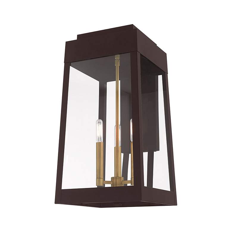 Image 6 Oslo 3 Light Bronze Outdoor Wall Lantern more views