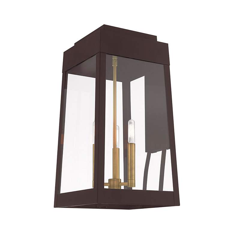 Image 7 Oslo 3 Light Bronze Outdoor Wall Lantern more views