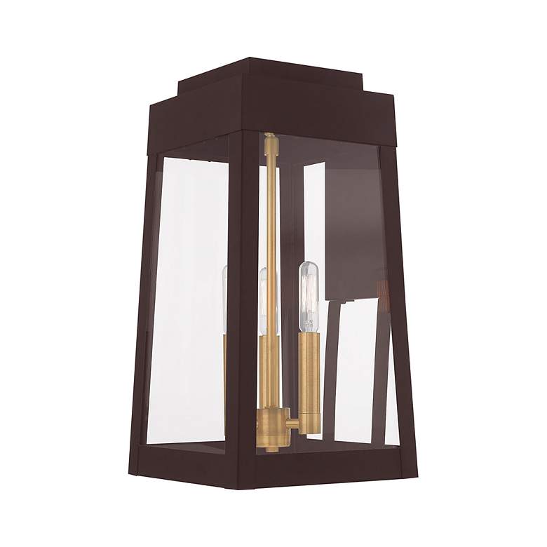 Image 6 Oslo 3 Light Bronze Outdoor Wall Lantern more views