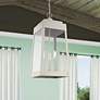 Thumbnail1 of Oslo 3 Light Brushed Nickel Outdoor Pendant Lantern