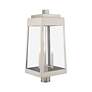 7_Oslo 3 Light Brushed Nickel Outdoor Post Top Lantern more views