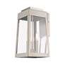 7_Oslo 3 Light Brushed Nickel Outdoor Wall Lantern more views
