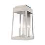 3_Oslo 3 Light Brushed Nickel Outdoor Wall Lantern more views