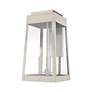 4_Oslo 3 Light Brushed Nickel Outdoor Wall Lantern more views