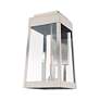 6_Oslo 3 Light Brushed Nickel Outdoor Wall Lantern more views