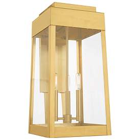 Image1 of Oslo 3 Light Satin Brass Outdoor Wall Lantern