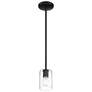 3_Oslo 4" Wide Matte Black LED Mini Pendant more views