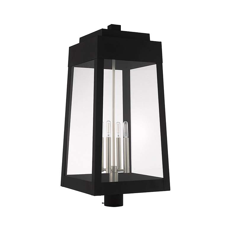 Image 4 Oslo 4 Light Black Outdoor Post Top Lantern more views