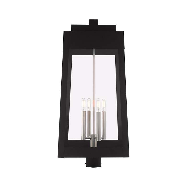 Image 5 Oslo 4 Light Black Outdoor Post Top Lantern more views